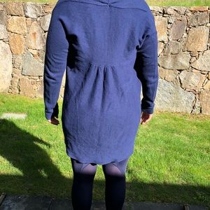 Lilly, navy cotton cardigan